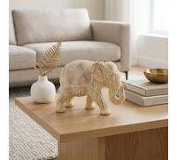 Garden Greatness Majestic Carved Elephant Ornament