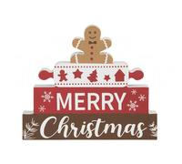 Garden Greatness Merry Christmas Gingerbread Plaque | Size: 1 Pack Garden Greatness Multicolor 1 Pack