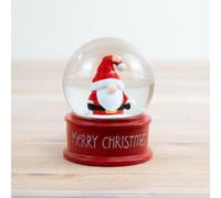 Garden Greatness Merry Christmas Gonk Snowglobe in Red | Size: 1 Pack Garden Greatness Red 1 Pack