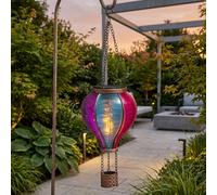 Garden Greatness Mini Aurora Hanging Solar Hot Air Balloon | Size: 1 Pack Garden Greatness Multicolor 1 Pack