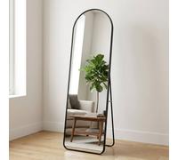 Garden Greatness Minimalist Urban Arch Standing Mirror in White Garden Greatness White