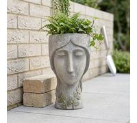 Garden Greatness Modern Lady Head in Hands Planter Garden Greatness Multicolor