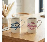 Garden Greatness Mr Right & Mrs Always Right Mug Set | Size: 1 Pack Garden Greatness Multicolor 1 Pack
