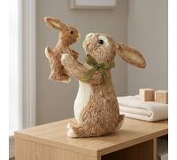 Garden Greatness Mummy Rabbit With Baby Easter Ornament in Brown | Size: 1 Pack Garden Greatness Brown 1 Pack