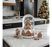 Garden Greatness Musical Gingerbread Tower Snowglobe in Brown | Size: 1 Pack Garden Greatness Brown 1 Pack