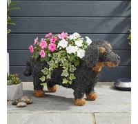 Garden Greatness Natural Rustic Dachshund Dog Planter | Size: 1 Pack Garden Greatness Multicolor 1 Pack
