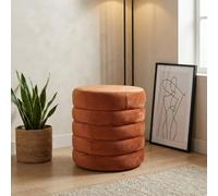 Garden Greatness Noe Velvet Terracotta Storage Stool