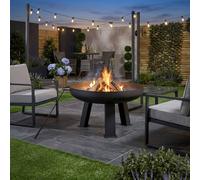 Garden Greatness Outdoor Garden Large Firepit Bowl in Black | Size: 1 Pack Garden Greatness Black 1 Pack