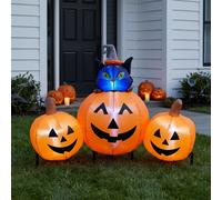 Garden Greatness Outdoor Inflatable LED Triple Pumpkin Display | Size: 1 Pack Garden Greatness Multicolor 1 Pack