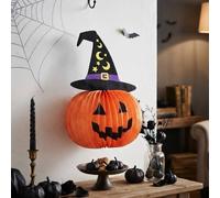 Garden Greatness Paper Honeycomb Hanging Pumpkin | Size: 1 Pack Garden Greatness Multicolor 1 Pack