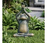Garden Greatness Peaceful Yoga Frog Garden Ornament