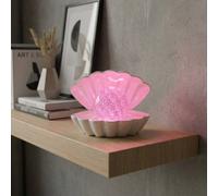 Garden Greatness Pearlescent Clam Shell Glitter Lamp
