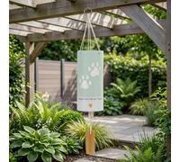 Garden Greatness Playful Paw Prints Hanging Wind Chime | Size: 1 Pack Garden Greatness Multicolor 1 Pack