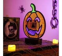 Garden Greatness Pumpkin LED Infinity Mirror Halloween Decor in Orange | Size: 1 Pack Garden Greatness Orange 1 Pack