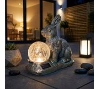 Garden Greatness Rabbit Solar Crackle Ball Light