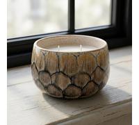 Garden Greatness Reactive Glaze Double Wick Candle Pot