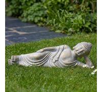 Garden Greatness Reclining Brushed Buddha Garden Ornament | Size: 1 Pack Garden Greatness Multicolor 1 Pack