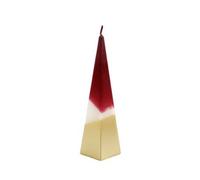 Garden Greatness Red & Gold Christmas Pyramid Candle | Size: 1 Pack Garden Greatness Red 1 Pack