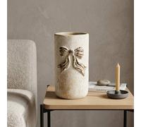 Garden Greatness Relica Bow Motif Decorative Vase in Beige | Size: 1 Pack Garden Greatness Beige 1 Pack