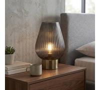 Garden Greatness Relica Footed LED Glass Ridged Lamp Garden Greatness Multicolor