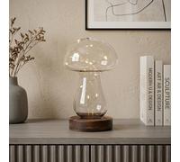 Garden Greatness Relica Glass Mushroom LED Light in Grey Garden Greatness Grey