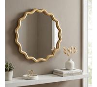 Garden Greatness Relica Gold Wave Framed Wall Mirror