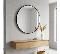 Garden Greatness Relica Large Round Black wall Mirror | Size: 1 Pack Garden Greatness Multicolor 1 Pack