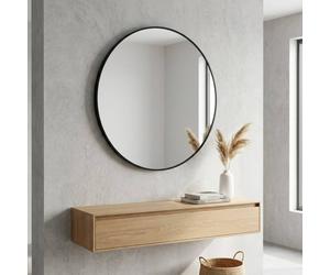 Garden Greatness Relica Large Round Black wall Mirror | Size: 1 Pack Garden Greatness Multicolor 1 Pack