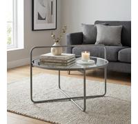 Garden Greatness Relica Round Top Side Coffee Table in Grey | Size: 1 Pack Garden Greatness Grey 1 Pack