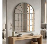 Garden Greatness Relica Rustic Arched Wall Mirror in Brown Garden Greatness Brown
