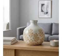 Garden Greatness Relica Rustic Floral Terracotta Vase