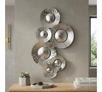 Garden Greatness Relica Six Silver Circles Wall Art
