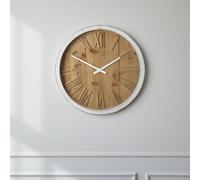 Garden Greatness Rustic Wooden Edge Home Wall Clock in Brown | Size: 1 Pack Garden Greatness Brown 1 Pack