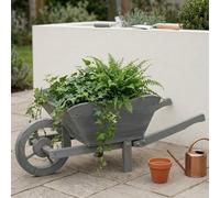 Garden Greatness Rustic Wooden Wheelbarrow Garden Planter