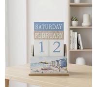 Garden Greatness Sandy Beach Decorative Perpetual Calendar | Size: 1 Pack Garden Greatness Multicolor 1 Pack