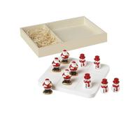 Garden Greatness Santa Snowman Noughts & Crosses Set in Red | Size: 1 Pack Garden Greatness Red 1 Pack