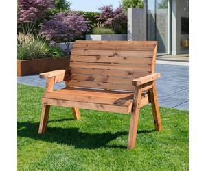 Garden Greatness Scandinavian Redwood Two Seater Garden Bench in Brown | Size: 2 Pack Garden Greatness Brown 2 Pack