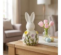 Garden Greatness Sculpted Springtime Rabbit Flower Ornament