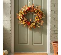 Garden Greatness Seasonal Pumpkin Autumn Harvest Wreath | Size: 1 Pack Garden Greatness Multicolor 1 Pack