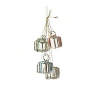 Garden Greatness Set Of 3 Hanging Glass Presents Tree Decor in Clear | Size: 1 Pack Garden Greatness Clear 1 Pack