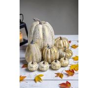 Garden Greatness Set Of 9 Brushed Gold Pumpkins | Size: 9 Pack Garden Greatness Gold 9 Pack