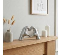 Garden Greatness Silver Auric Love Hands Ornament | Size: 1 Pack Garden Greatness Silver 1 Pack