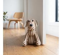 Garden Greatness Sitting Dog Striped Doorstop Traditional