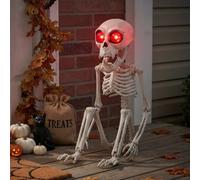 Garden Greatness Sitting Light Up Playful Monkey Skeleton | Size: 1 Pack Garden Greatness Multicolor 1 Pack