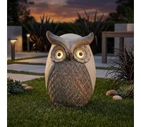 Garden Greatness Sitting Owl Solar Garden Ornament | Size: 1 Pack Garden Greatness Multicolor 1 Pack
