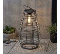 Garden Greatness Slate Venus Bulb Solar Lantern