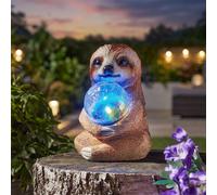 Garden Greatness Sloth Sphere Solar Garden Ornament Light Garden Greatness Multicolor