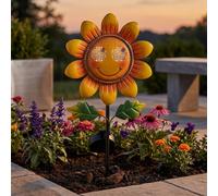 Garden Greatness Smilin' Sunflower Solar Garden Stake Light Garden Greatness Multicolor