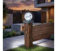 Garden Greatness Solar Crackle Ball Post Lights Garden Greatness Multicolor