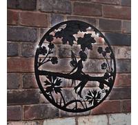 Garden Greatness Solar Fairy Wall Art Garden Light in Black | Size: 1 Pack Garden Greatness Black 1 Pack